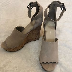Marc Fisher Nude Wedges